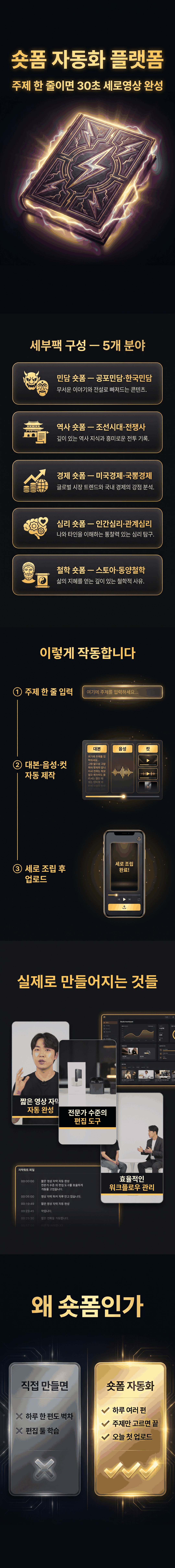 숏폼 자동화 플랫폼 상세 소개